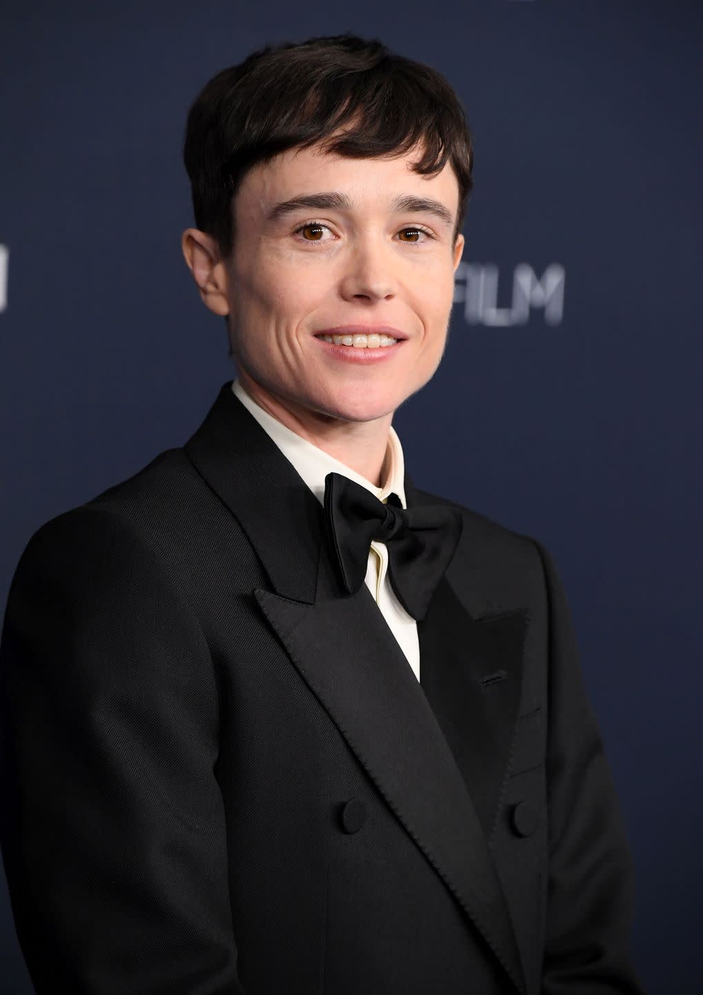 elliot page arrives at the 11th annual lacma art film gala at los angeles county museum of art on november 05, 2022 in los angeles