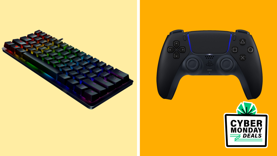 Controllers, keyboards, and other gaming accessories are Cyber Monday sellers.