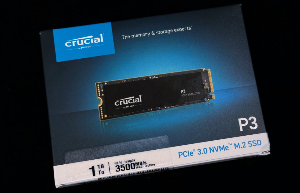 ▲ Crucial P3 1TB SSD (CT1000P3SSD8)