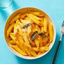 <p>Add creamy pumpkin sauce into a classic Alfredo for a quick fall upgrade. Don't skip the crispy fried sage on top!</p><p><em><a href="https://www.womansday.com/food-recipes/food-drinks/a29477946/pumpkin-alfredo-penne-recipe/" rel="nofollow noopener" target="_blank" data-ylk="slk:Get the recipe from Woman's Day »;elm:context_link;itc:0;sec:content-canvas" class="link ">Get the recipe from Woman's Day »</a></em></p>