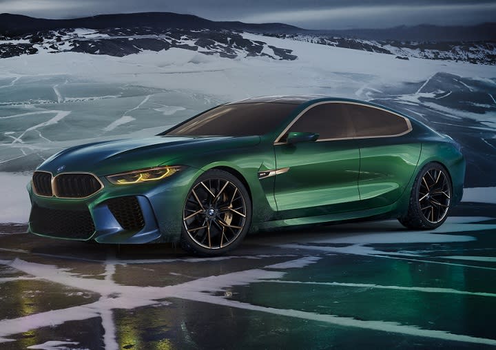 BMW Concept M8 Gran Coupe front quarter left photo