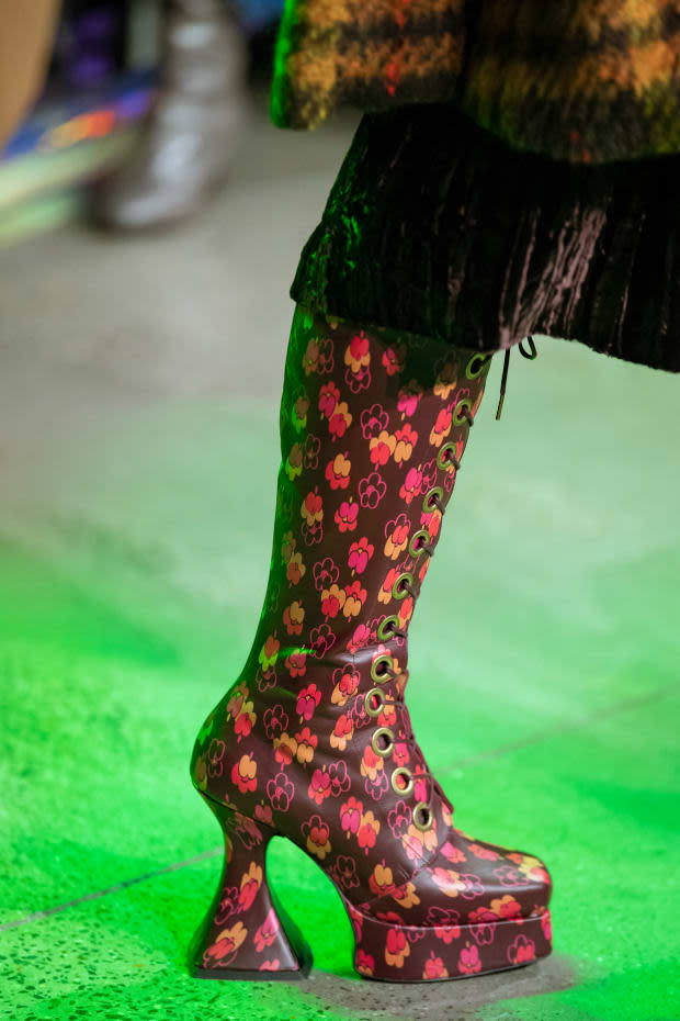 <p>Shoes from the Anna Sui Fall 2020 collection. Photo: Imaxtree</p>