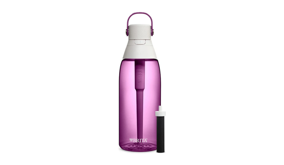 pink water bottle