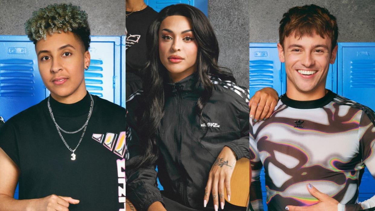 Layshia Clarendon; Pabllo Vittar; Tom Daley for Adidas Pride Collection 2024