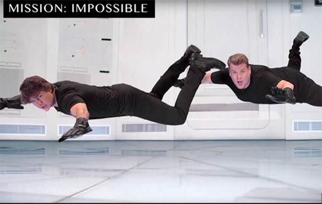 Tom and James worked their way through the Mission Impossible franchise. Source: CBS