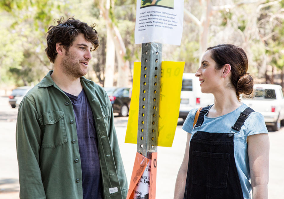 <p>It sounds hokey on the surface: A bickering married couple (Zoe Lister-Jones and Adam Pally) resolves their differences by forming a rock group with their weird next door neighbor (Fred Armisen). But <i>Band-Aid</i> is a fresh, funny and brutally honest spin on the rom-com. The music is surprisingly awesome, too. —<i>K.P.</i> (Photo: IFC)<br><br></p>