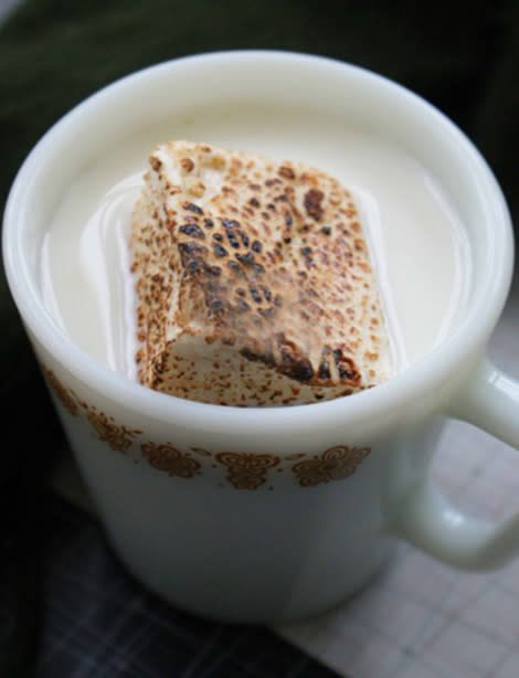 White Hot Chocolate with Toasted Marshmallows