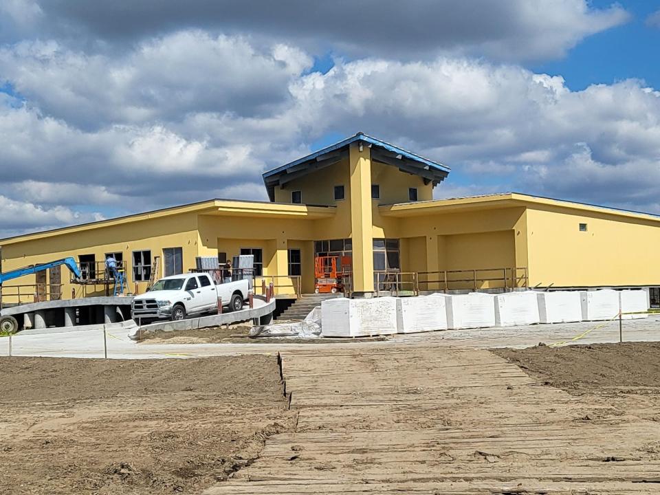 The Terrebonne Parish South Regional Branch under construction 4377 Bayouside Dr. on the corner of Bayouside Drive and Klondyke Road, February 20. The $4 million is set for completion in September.