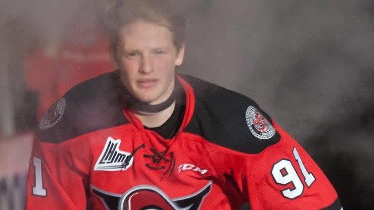 Noah Corson when he played for the Voltigeurs.
