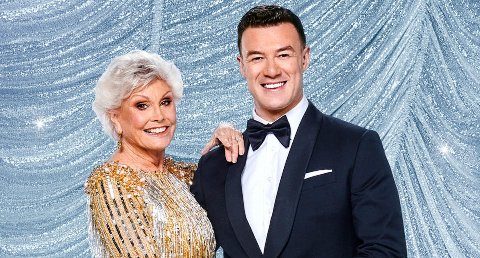 Angela Rippon CBE and Kai Widdrington - Strictly Come Dancing 2023. (BBC)