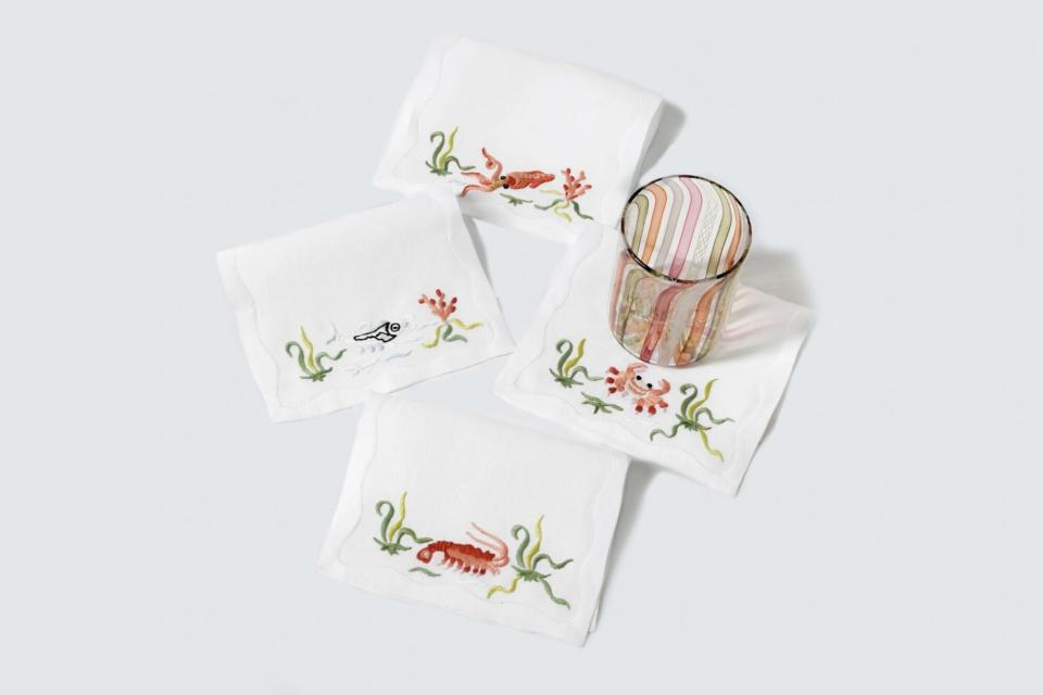 House & Parties Crustaceans Cocktail Napkins