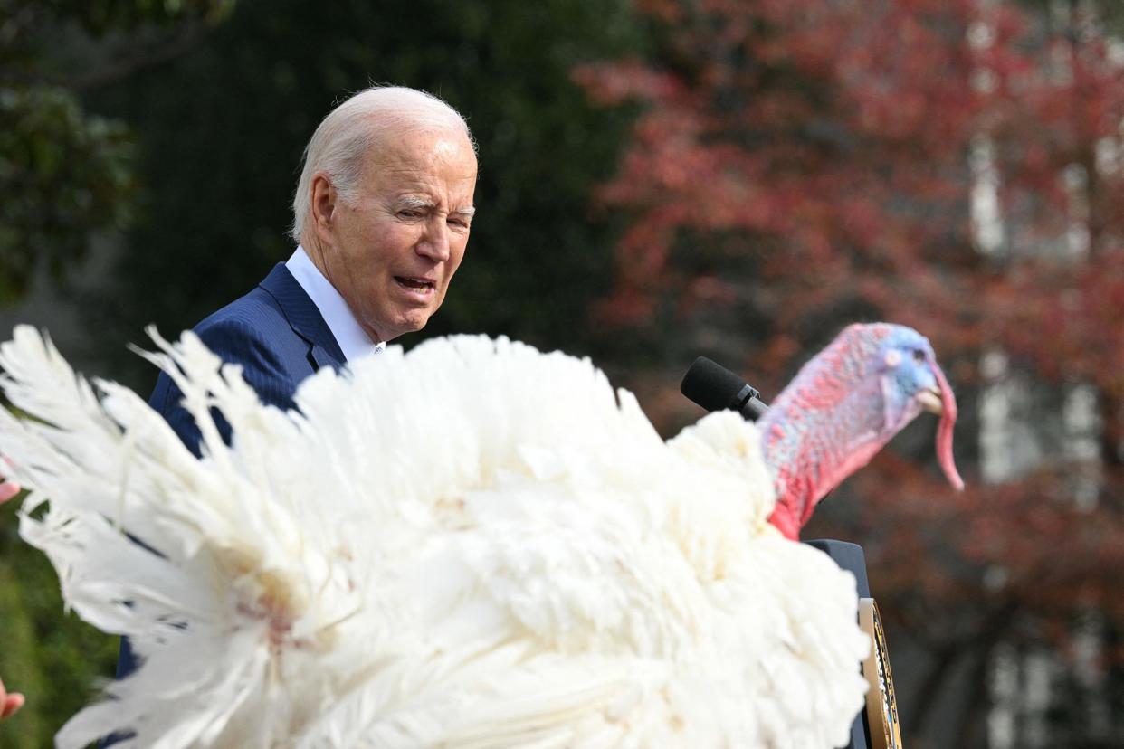 Joe Biden Mixes Up Taylor Swift and Britney Spears During 2023 Turkey Pardoning Speech 356