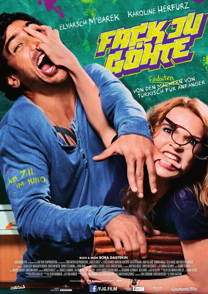 Am Karfreitag läutet SAT.1 die Spielfilmhighlights zu Ostern mit der Komödie "Fack ju Göhte" ein. Um 20.15 Uhr schummelt sich Elyas M'Barek als Ex-Knasti Zeki in eine Schule und übernimmt prompt eine ziemlich schwierige Klasse. (Bild-Copyright: fjg.film/Facebook)