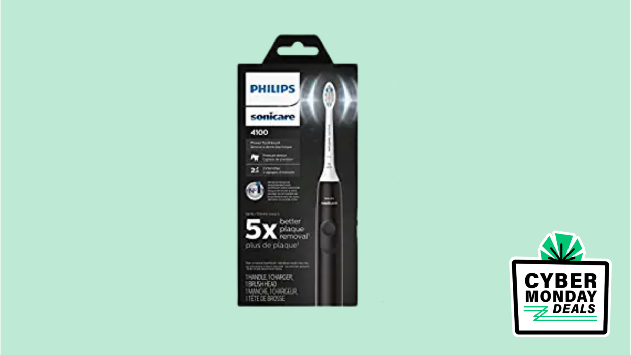 Save 40% on the Philips Sonicare 4100 Power Toothbrush at Amazon on Cyber Monday.