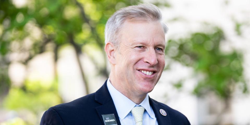 Republican Rep. Chris Jacobs of New York on Capitol Hill on April 27, 2022.