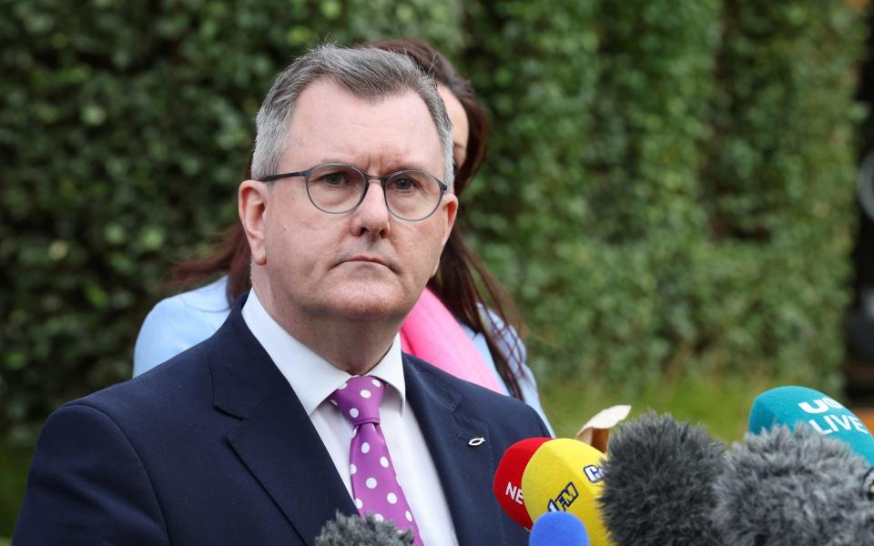 Sir Jeffrey Donaldson DUP Northern Ireland Protocol Brexit Deal Europe Rishi Sunak - Reuters/Lorraine O’Sullivan