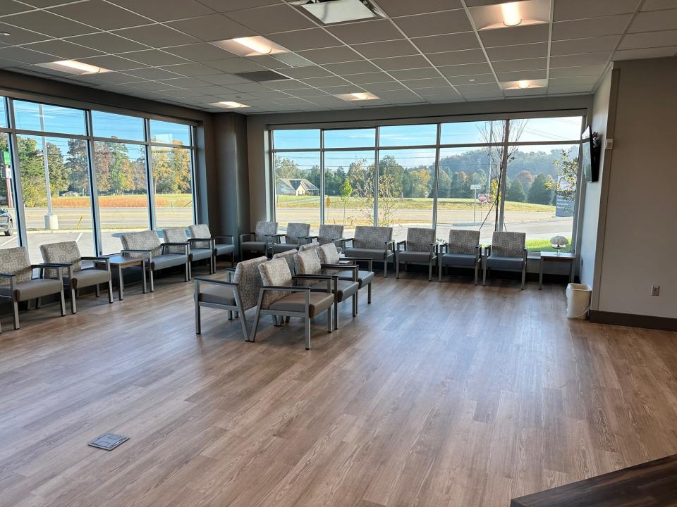 The waiting area at the Covenant Health Urgent Care Center on October 23, 2023.