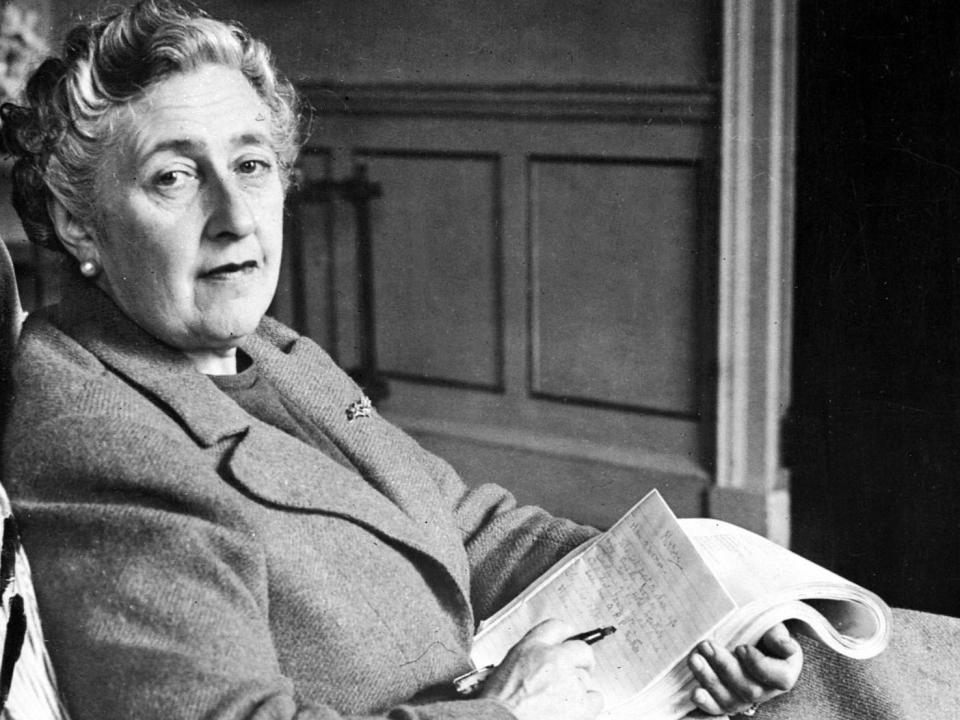 Murder, she wrote: Agatha Christie photographed in her Devonshire home in 1946: AFP/Getty Images