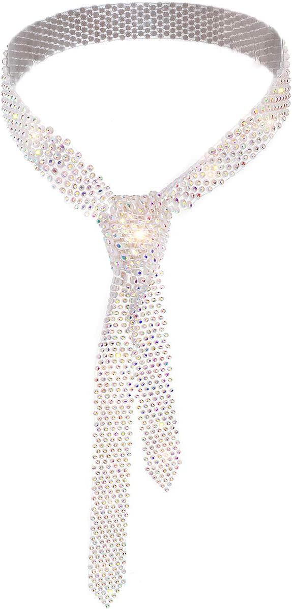 Glamorstar Rhinestone Neck Tie Gift for Women