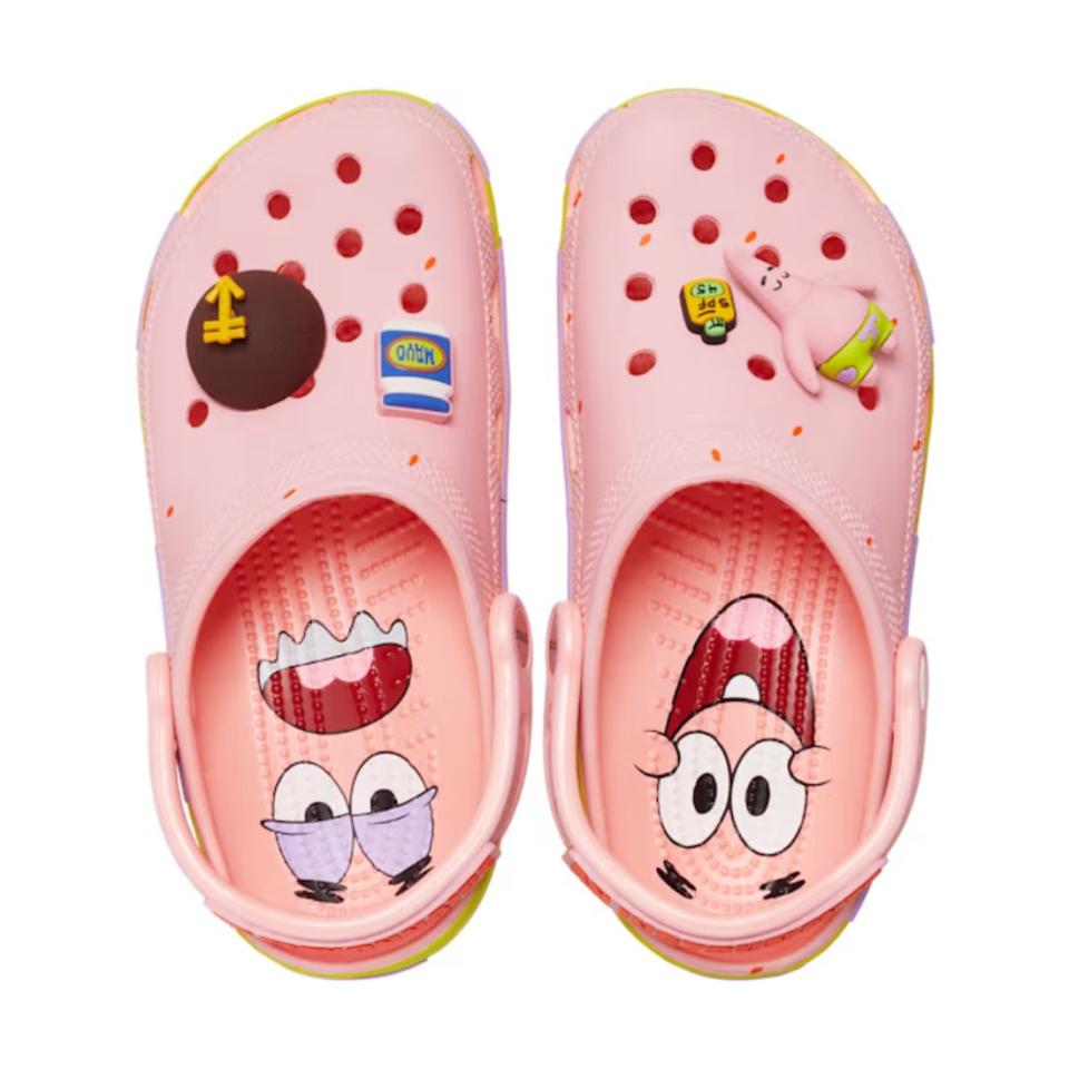 pink patrick star crocs