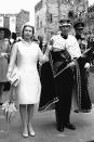 <p>After the ceremony, Queen Elizabeth walks with Prince Charles.</p>