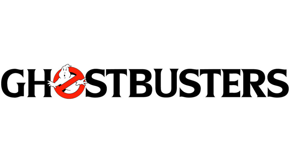 Ghostbusters logo on a white background