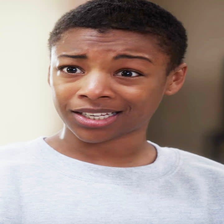 Close-up of Samira as Poussey