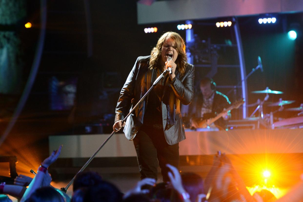 Caleb Johnson brought a fiery, heavy metal sound to the singing competition.