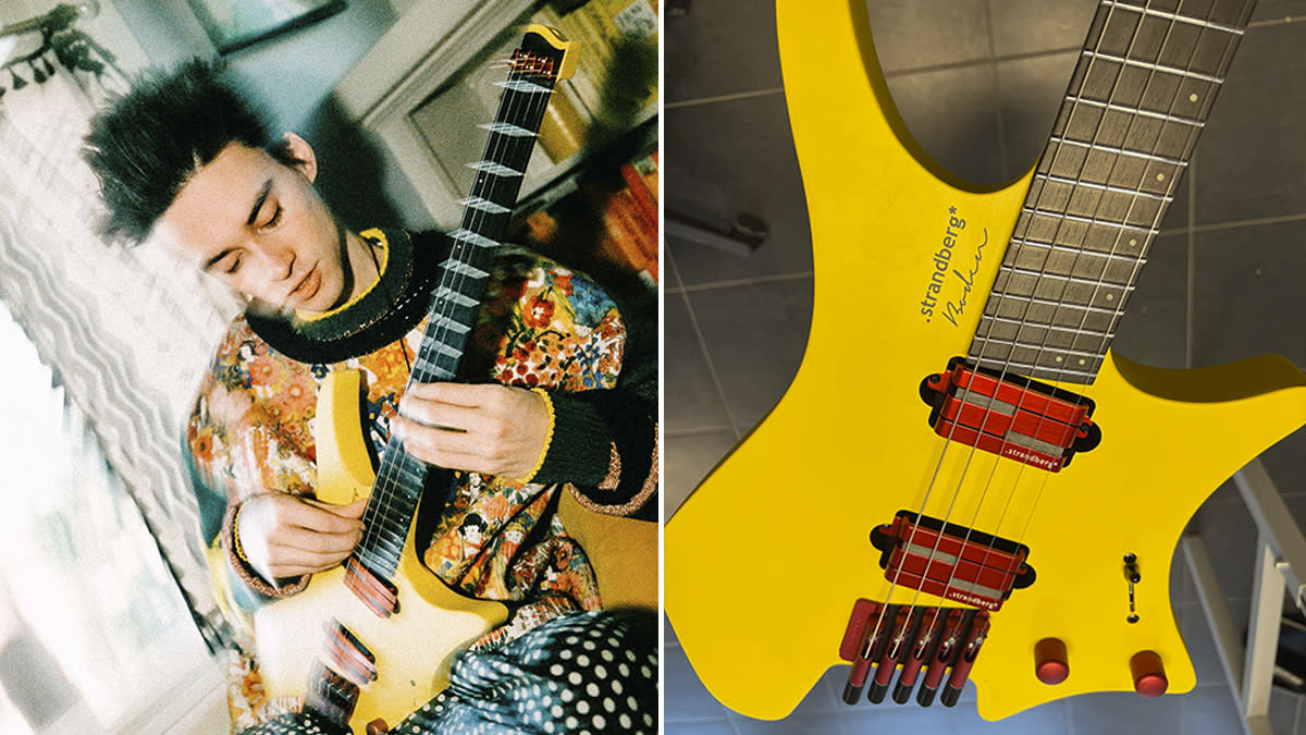  Jacob Collier and his five-string Strandberg guitar 