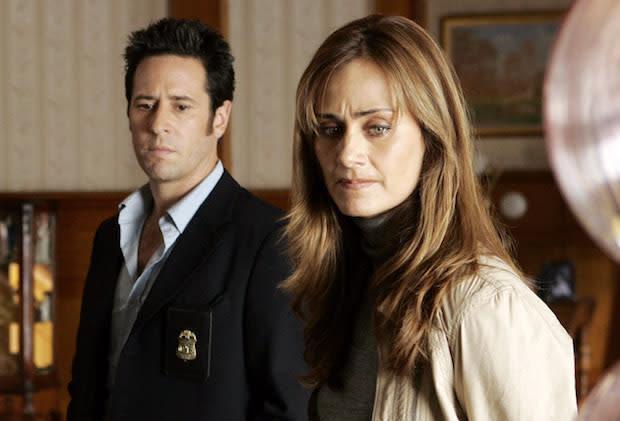 Farr with Rob Morrow on ‘Numb3rs’ (Everett Collection) - Credit: Everett Collection