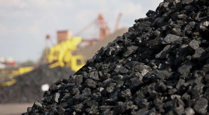 An image of heaps of coal