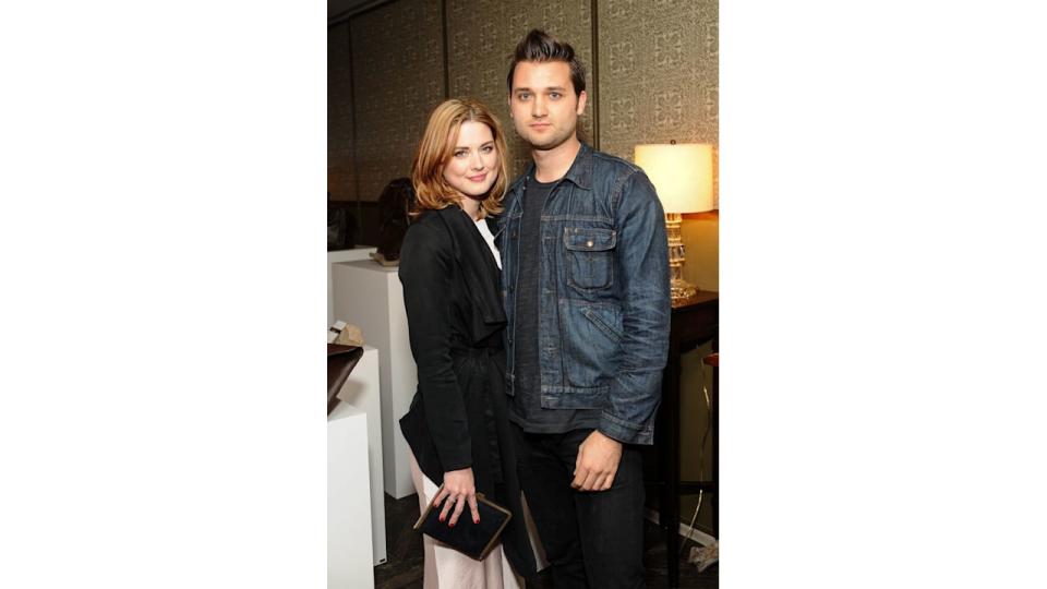 LOS ANGELES, CA - APRIL 03: Alexandra Breckeridge and Casey Hooper attend REVISIT Launch Party  on April 3, 2014 in Los Angeles, California. (Photo by Stefanie Keenan/WireImage)