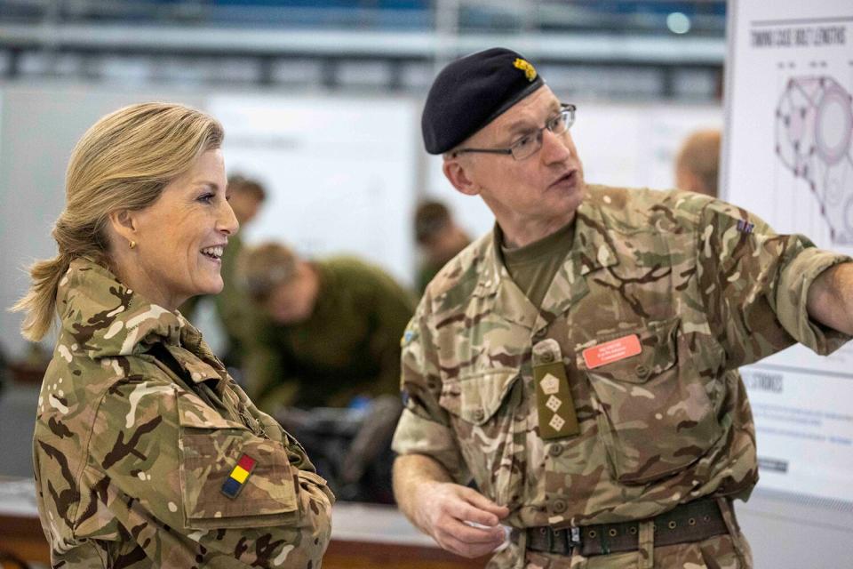 Sophie, Countess of Wessex Wears Camo in Visit to Charity That Previously Was Championed by Prince Philip