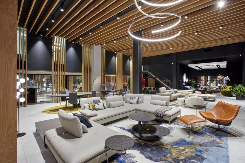 The newly renovated Roche Bobois showroom in Manhattan