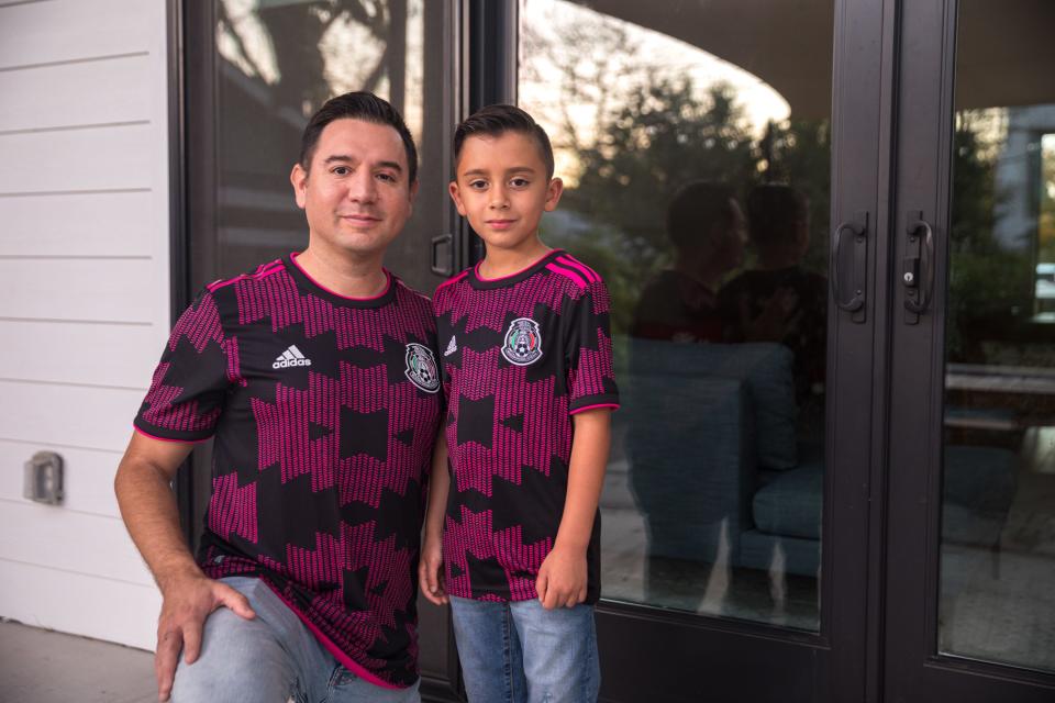 Sergio Tristán, founder of Pancho Villa’s Army, a supporters’ group for the Mexican national team, and his son Alejandro will attend the team's match Wednesday against Chile at Q2 Stadium.