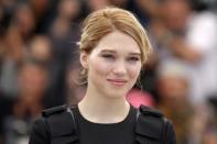 Cast member Lea Seydoux poses during a photocall for the film "The Lobster" in competition at the 68th Cannes Film Festival in Cannes, southern France, May 15, 2015. REUTERS/Benoit Tessier