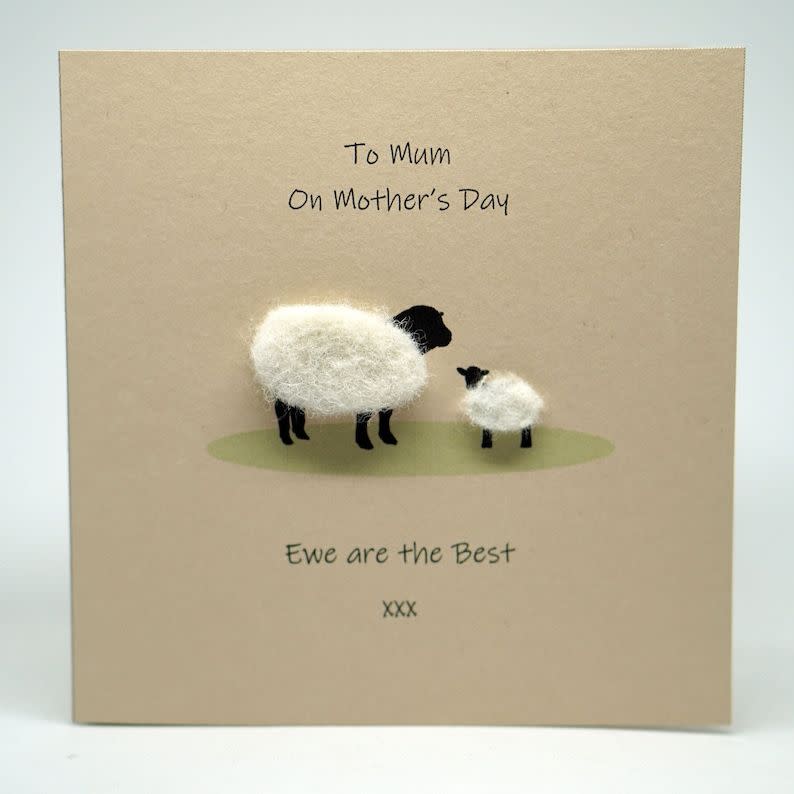 Ewe Mothers Day Card