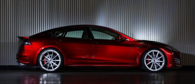 Saleen’s Upgraded Tesla Model S Is Faster, Louder, Prettier And Grittier