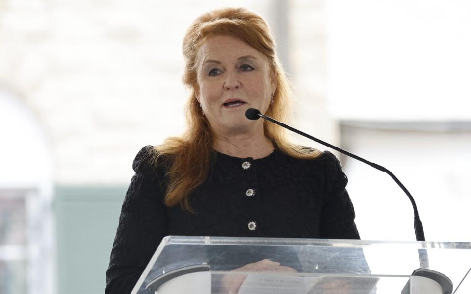 The Duchess of York delivered a tribute to her 'sissie', in which she offered her support to the late singer's children