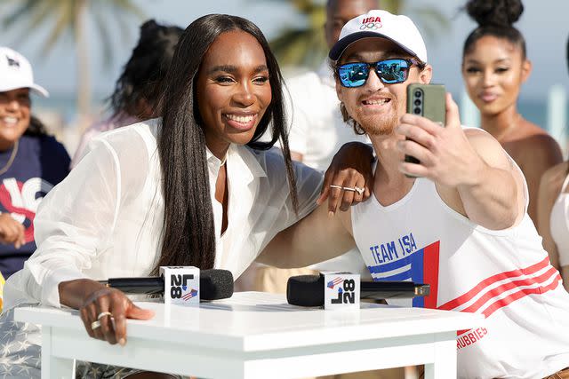 <p>Emma McIntyre/Getty</p> Venus Williams and Rudy Garcia-Tolson