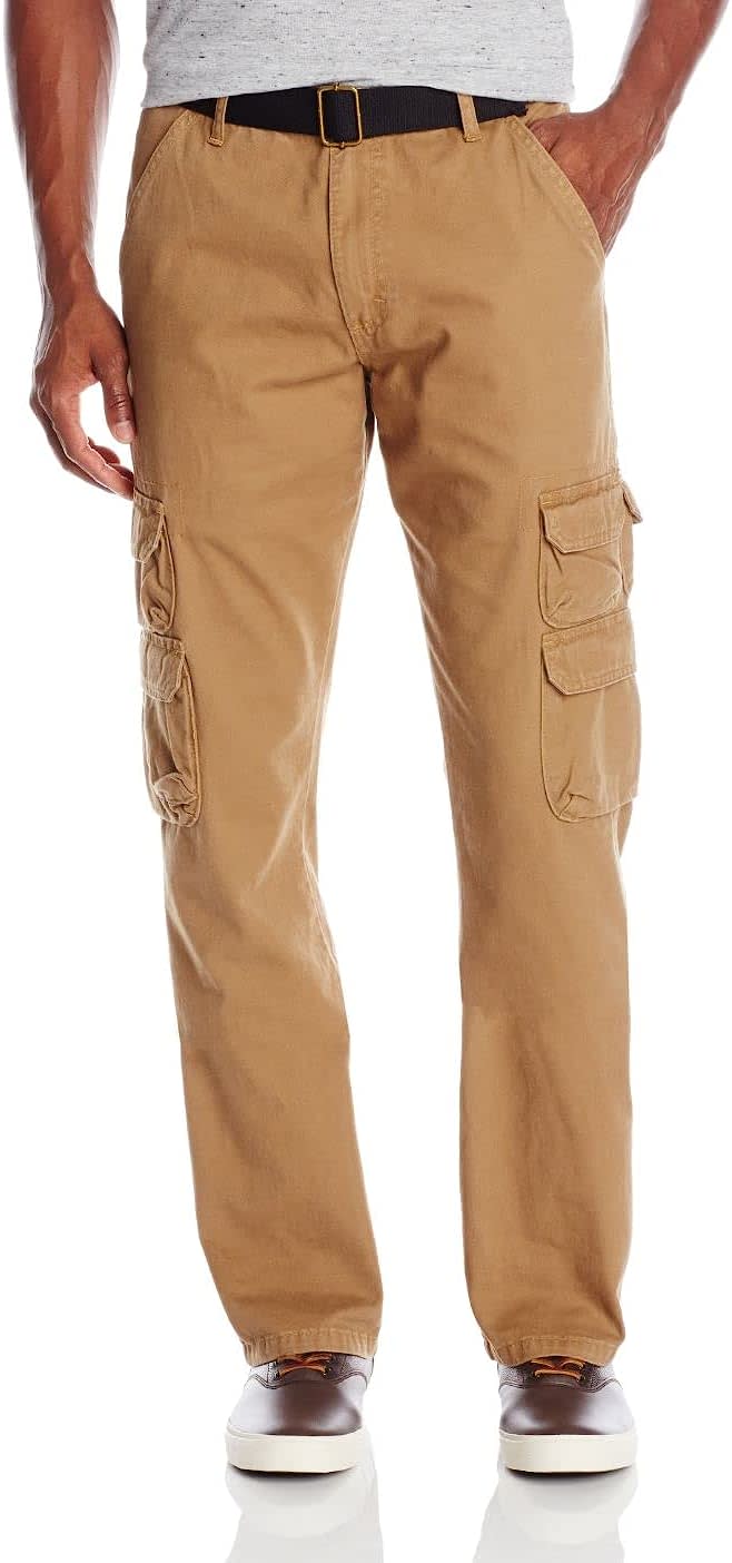 rust colored Wrangler-Authentics-Premium-Relaxed-Fit-Straight-Leg-Cargo-Pant