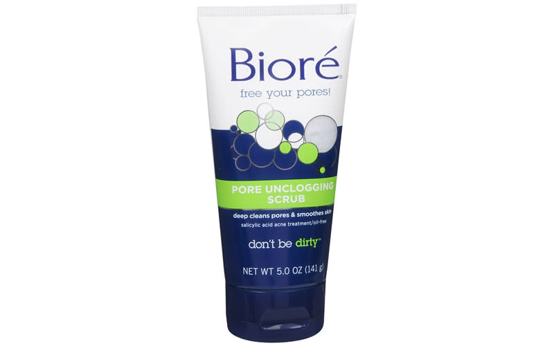 biore pore unclogging scrub 10 Top Rated Face Scrubs That *Wont* Harm Sea Creatures