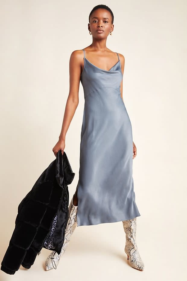 <p>Anthropologie Bias Slip Dress, $120, <a href="https://rstyle.me/+XKodzT8sq5CtKTdrLLZbrg" rel="nofollow noopener" target="_blank" data-ylk="slk:available here;elm:context_link;itc:0;sec:content-canvas" class="link ">available here</a>.</p>