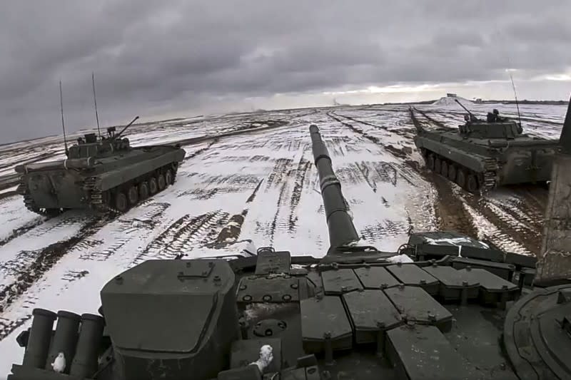 2022年2月，俄羅斯與白羅斯（白俄羅斯）在白羅斯舉行聯合軍事演習（AP）