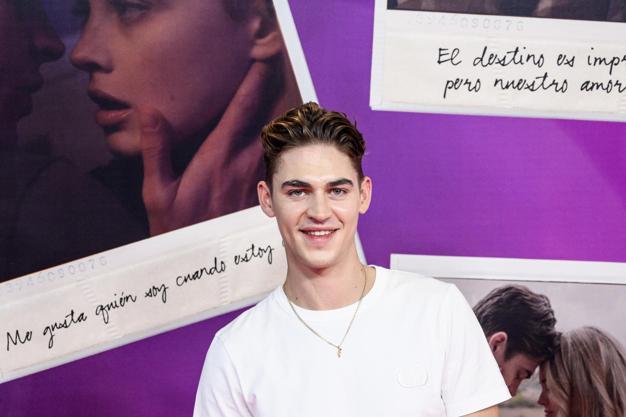 MADRID, SPAIN - AUGUST 24: British actor Hero Fiennes Tiffin attends the 