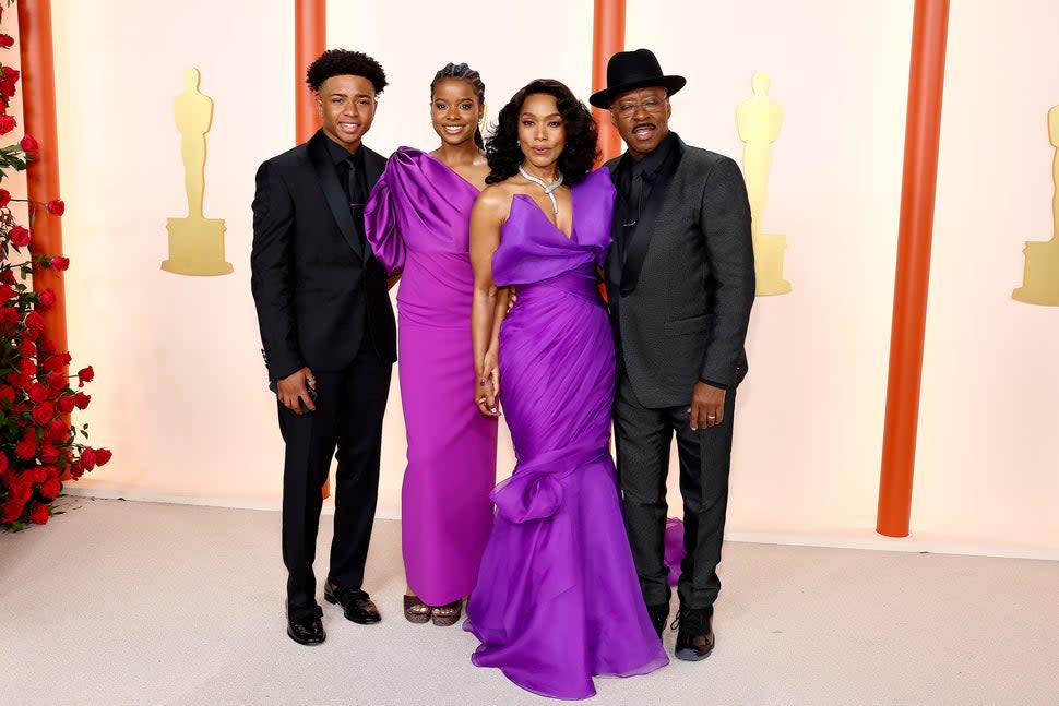 Slater Vance, Bronwyn Vance, Angela Bassett and Courtney B. Vance