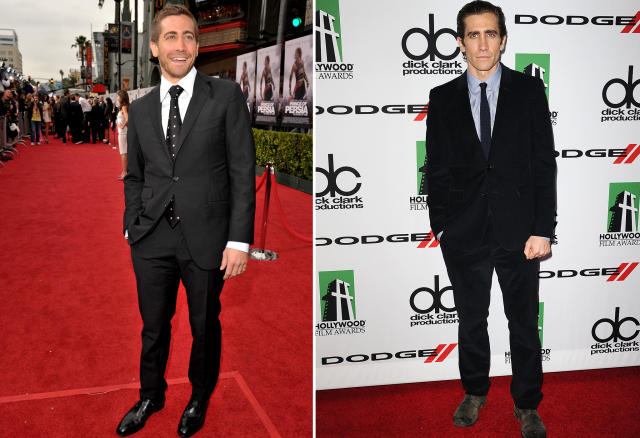 Gyllenhaal in 2010 and now