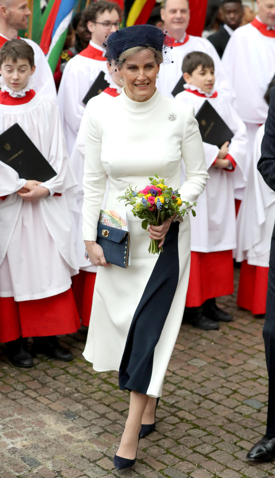 LONDON, ENGLAND - MARCH 09: Sophie, Countess of Wessex departs the Commonwealth Day Service 2020 at Westminster Abbey on March 09, 2020 in London, England. The Commonwealth represents 2.4 billion people and 54 countries, working in collaboration towards shared economic, environmental, social and democratic goals. (Photo by Chris Jackson/Getty Images)