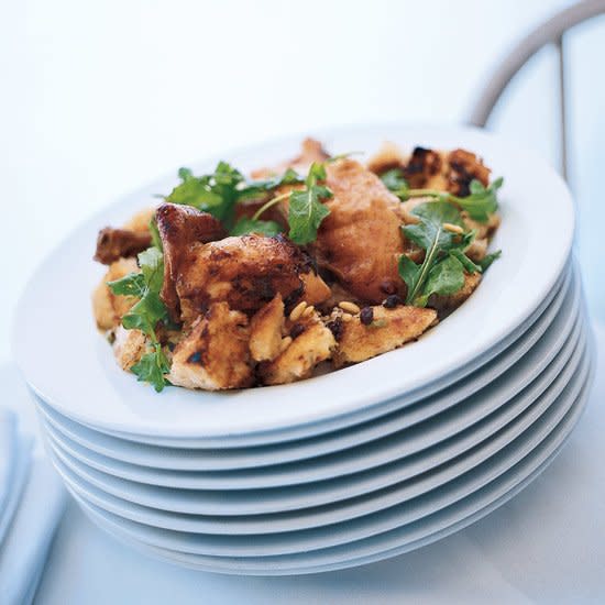 Roast Chicken with Bread Salad