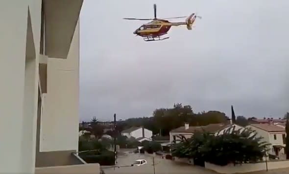 Heavy rainfall triggered deadly flash flooding in the Aude region of southern France on Sunday night.